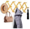 Wooden Wall Mounted Cloth Hook Adjustable Hanger wood Coat Rack Hanger.