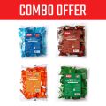 Didian Compressed High Energy Biscuit (Pack of 4) - 1200 gm (4 flavors × 20 packs × 15 gm each). 