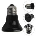 Warmer Light Bulbs Emitter Heat Light Infrared Heater For Lizard Spider Reptile Box Ceramic Pet Supplies Mini Pet Heating Lamp. 