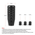 8.5CM Aluminum Carbon Filter Black Gear Shift Knob Racing Universal Manual Transmission Shifter Lever Knob With three adapters. 