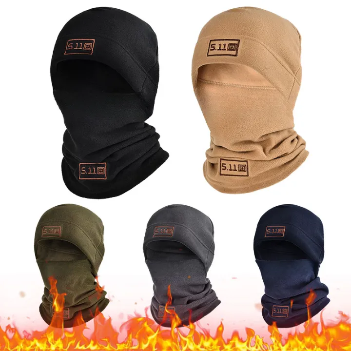 Winter Warm Polar Coral Fleece Balaclava Men Face Mask Neck Warmer Beanies Thermal Head Cover Tactical Military Sports Scarf Ski