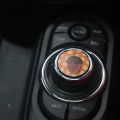 Car Central Control Multimedia Button Cover Trim Knob Sticker For mini cooper F55 F56 F57 Car Accessories Interior Stickers. 