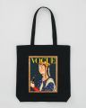Totebag printed graphic canvas totebag vogue totebag. 