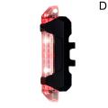Bicycle Riding Tail Lights Red Blue Two-color USB LED Rechargeable Waterproof Taillights Outdoor Riding Safety Warning Lights. 