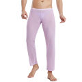 Men's  Soft Mesh Sheer See-through Stretch Pants Trousers Sleepwear Hot Translucent Men Pants Homewear. 