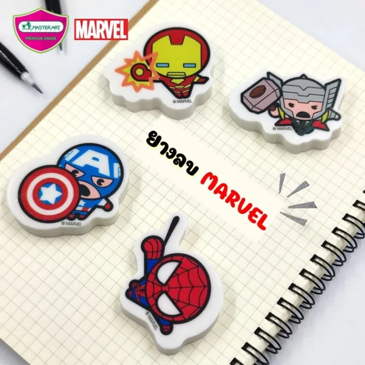 Marvel%20pencil%20eraser%20master%20art%20Avengers%20eraser%20cute%20Iron%20Man%20Spiderman%20Captain%20America%20mvrm1%20eraser%20-%20Image%202