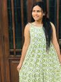 Ladies stylish frock new fashion cotton. 
