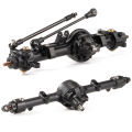 Ultra-Realistic 1/10 CNC Aluminum Straight Axle Set W/ Leaf Spring/Link Mount Kit for RC4WD Gelande II TF2 Tamiya Bruiser BRX01. 