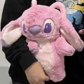 Disney Stitch Angel Lotso Plush Hand Warm Bottle Hot Water Bottles Portable Warm Hand Bag Hand Warmer Holiday Gift For Girlfrien. 