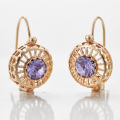 Trendy Hollow Design Inlaid Cubic Zirconia Ear Clip for Women Delicate Ethnic Style Round Women's No Piercing Earrings Jewelry. 