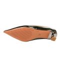 Women Comfortable 3.5cm High Heels Shallow Pointed Toe Work Pumps Lady Glossy Leather Low Heels 2024 Luxury Brand Designer Shoes.
