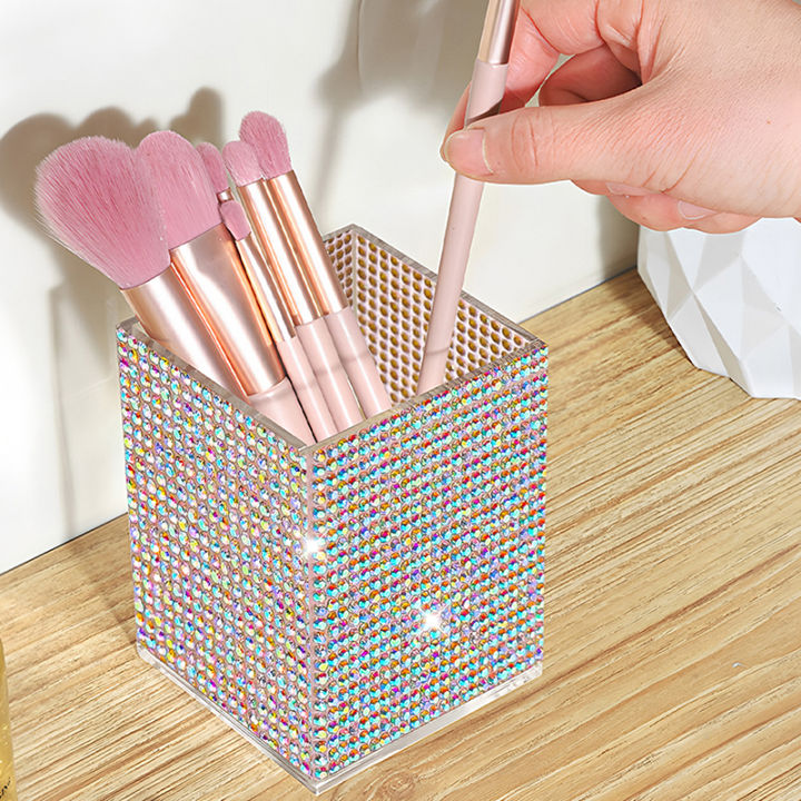 Bling%20Pen%20Container%20with%203%20Slots%20Pencil%20Holder%20Makeup%20Brush%20Storage%20Box%20Rhinestone%20Desktop%20Dressing%20Table%20Organizer%20Tool%20-%20Image%203