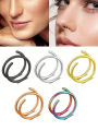 1&5pcs Stainless Steel Double Nose Rings Spiral Hoop Septum Piercing Kit Ear Tragus Earrings Lip Body Fashion Jewelry for Women. 