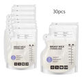 60 Pack Temperature Sensitive Breast Milk Storage Bags -Food Grade PE, Transparent with Measurement Lines, Disposable & Leakpro.