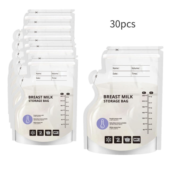 60%20Pack%20Temperature%20Sensitive%20Breast%20Milk%20Storage%20Bags%20-Food%20Grade%20PE,%20Transparent%20with%20Measurement%20Lines,%20%20Disposable%20&%20Leakpro%20-%20Image%203