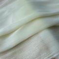 Silver Silk Sheer Crepe Chiffon Fabric Thin Crinkled Shiny Tulle For DIY Sewing Costume Shirts Wedding Party Backdrop Decoration. 