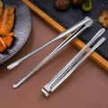 Stainless Steel Grill Tongs Food Clip BBQ Steak Clip Bread Tong Cooking Utensils Party Non-Slip Kitchen Gadgets Accessories.