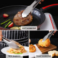 9/12/16 Inch Long Bbq Tongs Non-Slip Handle Stainless Steel Fried Barbecue Clip Salad Bread Clamp Kitchen Tools Meat Food Clip. 
