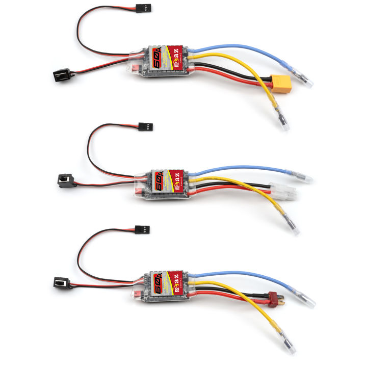 RCXAZ%20RC%2060A%20ESC%20Brushed%20Motor%20370%20380%20390%20Waterproof%20JST/Point%20Plug%20Stainless%20Steel%20High%20Torque%20For%201/18%201/16%20RC%20Car%20Crawler%20-%20Image%203
