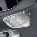 Car Horn Cover Door Horn Protective Cover A-pillar tweeter Horn Cover Stainless Steel For Mercedes Benz C Class W206 2022-2025. 
