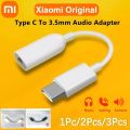 Type C to 3.5mm Aux Audio Adapter for Xiaomi Mi 14 13 Ultra Redmi K60 Poco X6 Pro USB C Headphone Jack Converter, Black, White. 