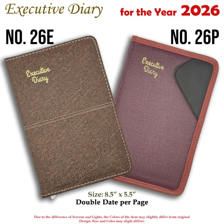 Standard%20Executive%20Diary%20for%20year%202026%20Size%20(8.5"%20x%205.5")%20with%20double%20date%20per%20page%20-%20Image%202