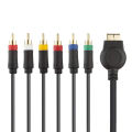 for PS PS2 PS3 AV Ypbpr Cable 1.8M Gold Plated for Game Console Audio Video Cord for Game Controller RCA AV Wire Cable.