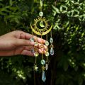 1pc Star Moon Wind Chime Pendant Cross Border Exclusive Crafts Garden Decoration Pendant Sun Catcher.