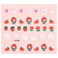6 sheets Cute Nail Stickers Little Girls Woman Self-Adhesive Nail Decals Flowers Leaves Animals Plants Fruits Nail Art. 
