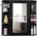 Multipurpose Mount Wall Mirror Bathroom Storage Cabinet Durable Modern Nice Organizer Toilet Paper Holder Towels Shampoo Racks Stand Display Large Big Space...by A M Furniture. 