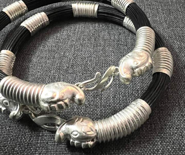 Pure Silver More Weight Hathi Tauke Bala For Men 65