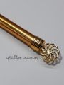 Curtain Rod End Stopper Pack of 2 for 1-Inch Rods, Available in 4 Colors. 