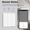 Tuya Smart Life Zigbee EU Push Button Light Physical Switch No Neutral Wire No Capacitor Support Alexa  Home Yandex Alice lightify. 