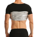 Men Sauna Sweat Shapewear Heat Trapping Compression Waist Trainer Shirts Gym Sauna Suit Workout Slimming Body Shaper Weight Loss. 