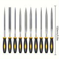 Premium Needle File Set - High-Carbon Steel Files with Non-Slip Ergonomic Handles for Precise Filing on Wood, Plastic, Model, Je. 