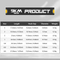 9KM 25Pcs Wacky Rig Hooks Drop Shot Weedless Hook Worm Hook Bass Fishing Hook for Wacky Rigging. 