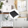 6pcs Square Furniture Hardware Cabinet Handle Stainless Steel Door Knobs Cupboard Drawer Pulls 64mm 128mm 160mm 224mm 256mm.