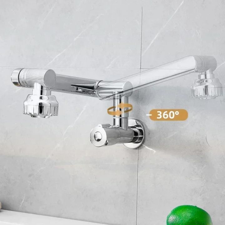 360%C2%B0%20Rotation%20Chrome%20Kitchen%20Faucet%20Sink%20Basin%20Wall%20Mounted%20Single%20Cold%20Water%20Tap%20Bathroom%20Faucet%20Single%20Hole%20Kitchen%20Faucets%20-%20Image%203