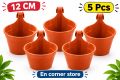5 Pieces 12 cm Grill Planter/pack of 5 pcs grill planter/plastic flower tub.