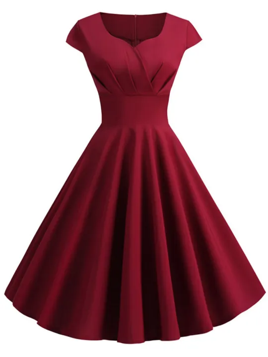 Pink%20Summer%20Dress%20Women%20V%20Neck%20Vintage%20Robe%20Elegant%20Retro%20Pin%20up%20Party%20Office%20Midi%20Dresses%20-%20Image%206