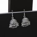 Silver Oxidized Jhumka Earrings Bahubali Small Jhumki Classic Style for Piercing Studs Hoops earrings woman and Girls. 