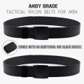 Pack of 2 Breathable Nylon web Canvas Fabric Belt with Plastic Buckle. 