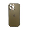 AG Glass Case for iPhone 11 to 16 Pro Max Desert Titanium with Camera Protection and TPU Sides. 
