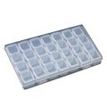 28 Grid Nail Diamond Box Plastic Empty Box Mini Detachable Decoration Pearl Small Rivet Semi Transparent Storage Box. 