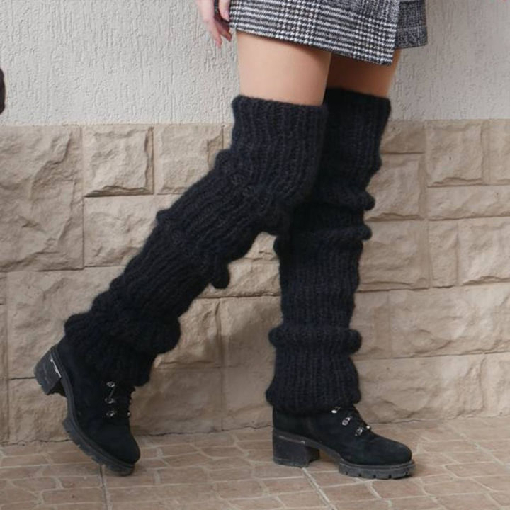 Women%20Mohair%20Leg%20Warmers%20Winter%20Warm%20Open%20Toe%20Leg%20Warmers%20for%20Party%20Sports%20Casual%20Socks%20-%20Image%202