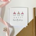 Handmade minimal cute Happy Birthday card | Customized birthday card. 