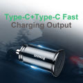 Baseus 30W Dual USB C Car Charger Type C FCP SCP USB PD 3.0 For iPhone 13 14 15 Sumsung  Fast Charging Car Phone Charger. 