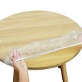 Round Tablecloth Elastic Transparent PVC Waterproof Oil-Proof Table Protector Cover Home Fitted Dinning Table Covers 3 Size.