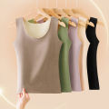 Autumn And Winter German Velvet Thermal Vest For Women no Breast Pads Large Size Seamless Thermal Underwear For Women. 