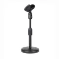 1/2/5pcs Microphone Retractable Desktop Stand Desktop Disc Microphone Stand Live Streaming Desktop Stand Microphone Clip. 